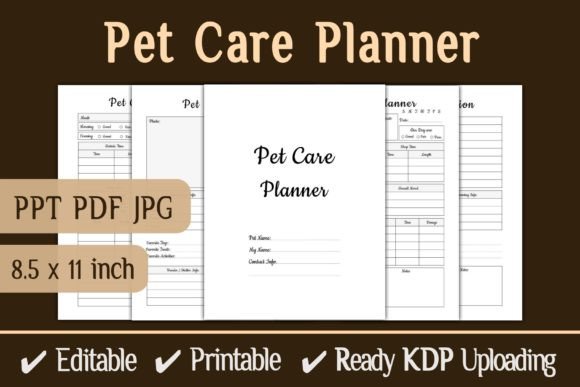 Download Pet Care Planner KDP Interior Template - Premium Resources